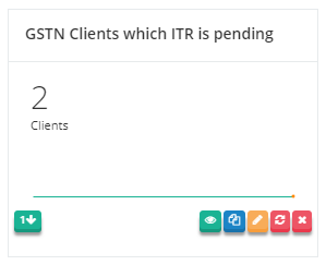 GSTN Clients which ITR is pending Gadget